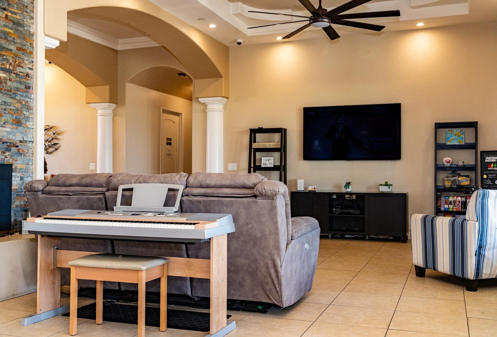 House One living room
